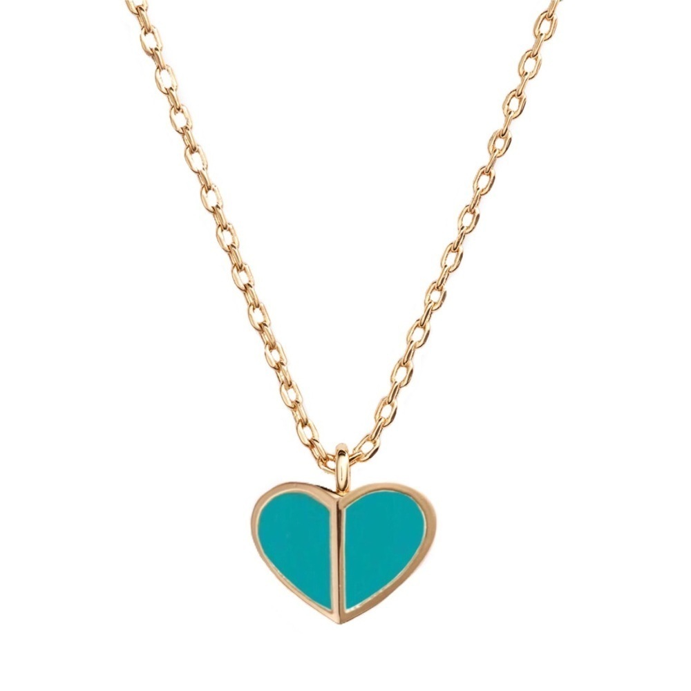 KATE SPADE • Heritage Heart Fuji Green Necklace